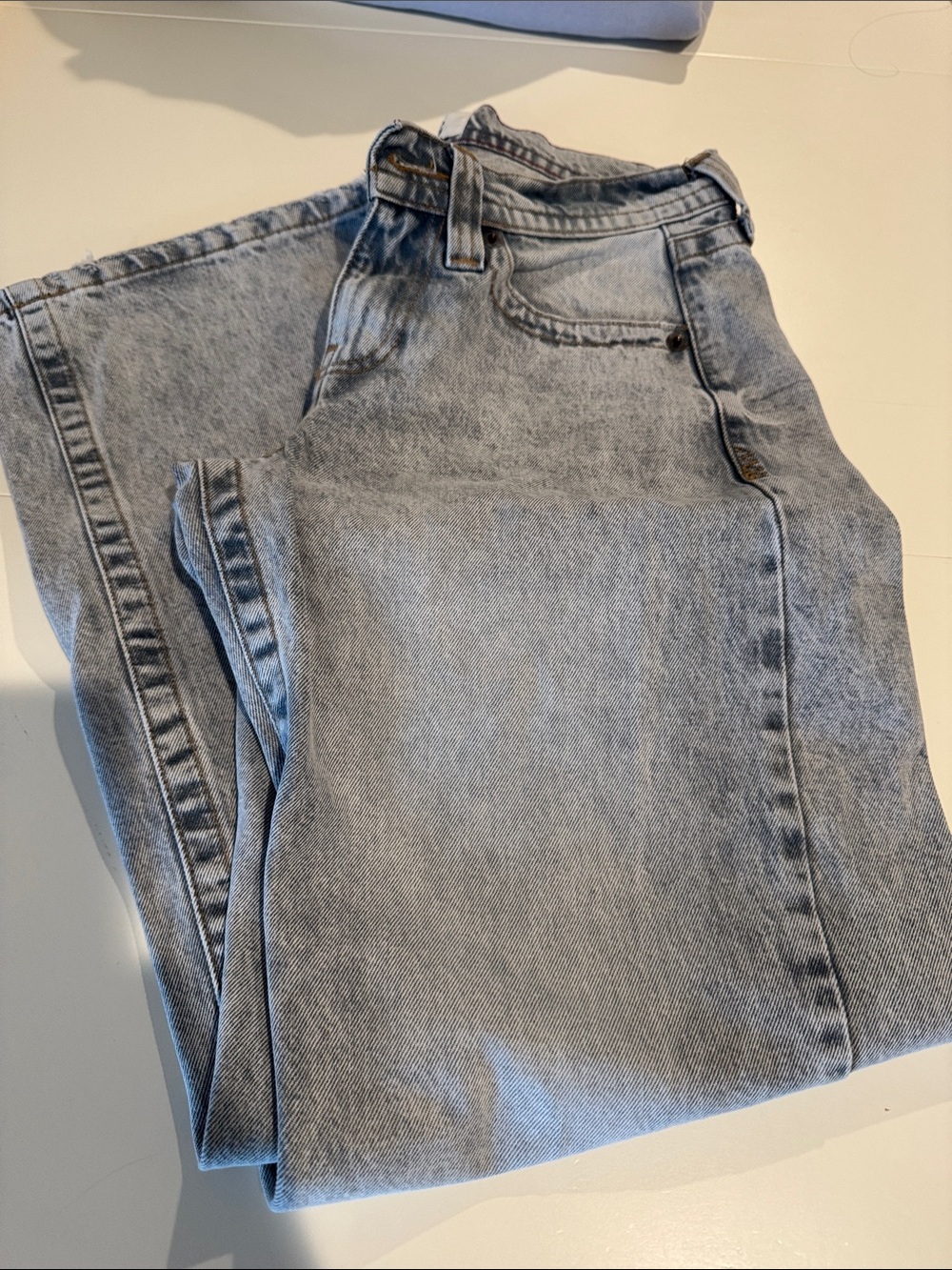 BDG Light grey Kayla Straight Jeans